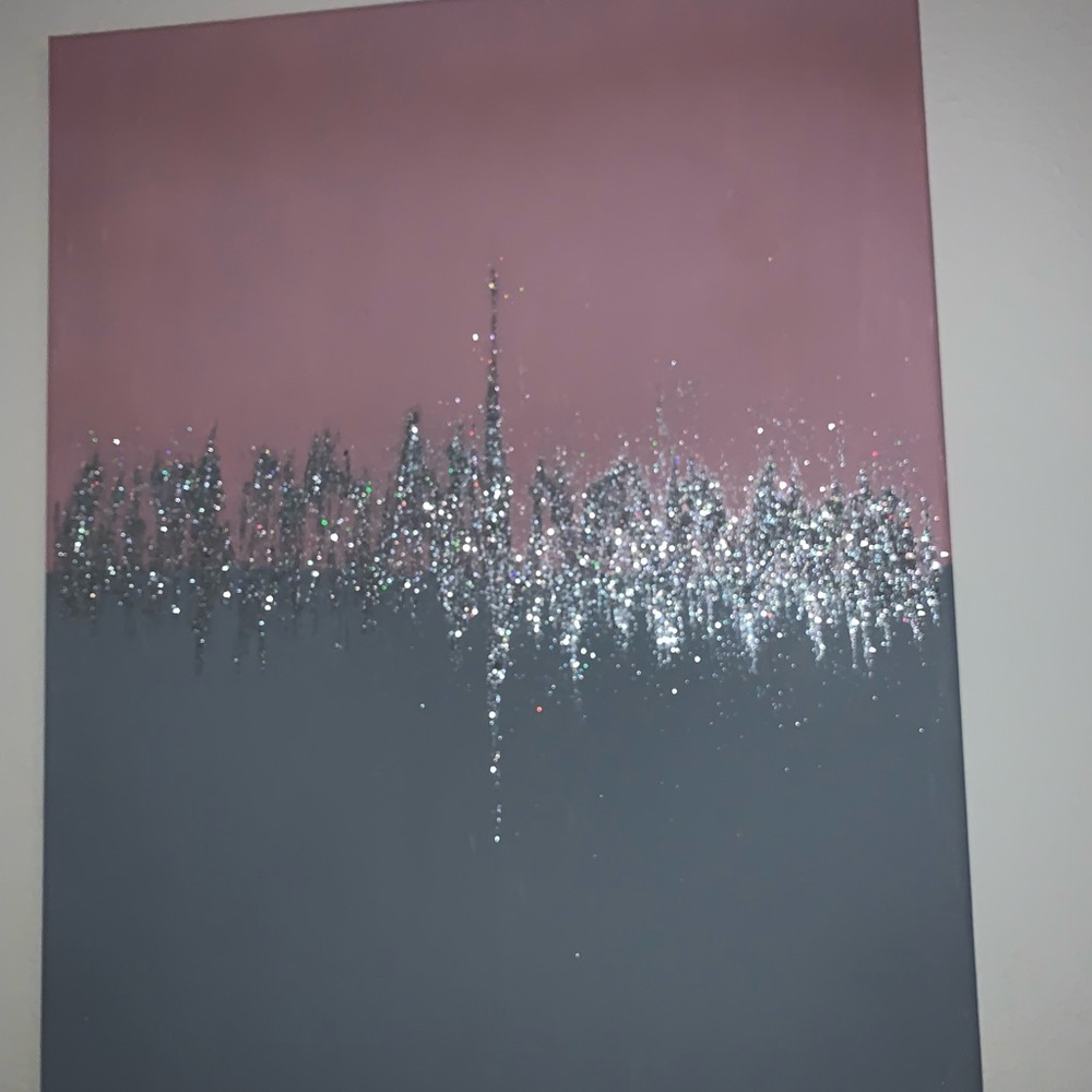 Beautiful glitter artwork